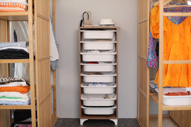 Spacious Connectable Bin  Wardrobe, Bathroom & Pantry Organizer