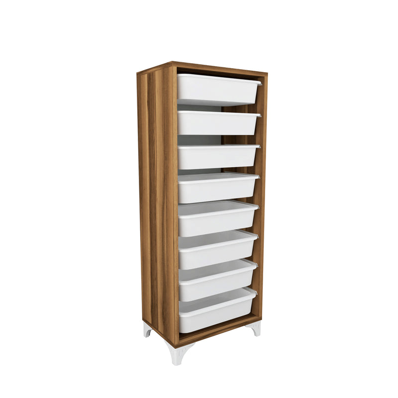 Comfyt Dresser Storage Cabinet Drawer Closet Organizer-Walnut