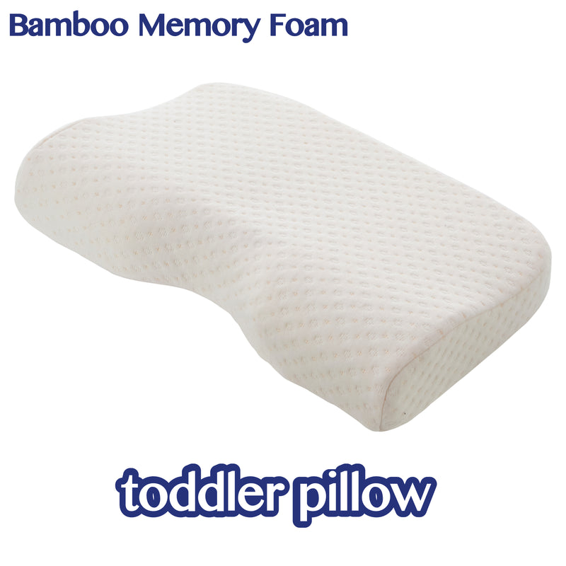 Toddler Pillow Kids Pillow  Organic Cotton Cover Memory Foam Pillow