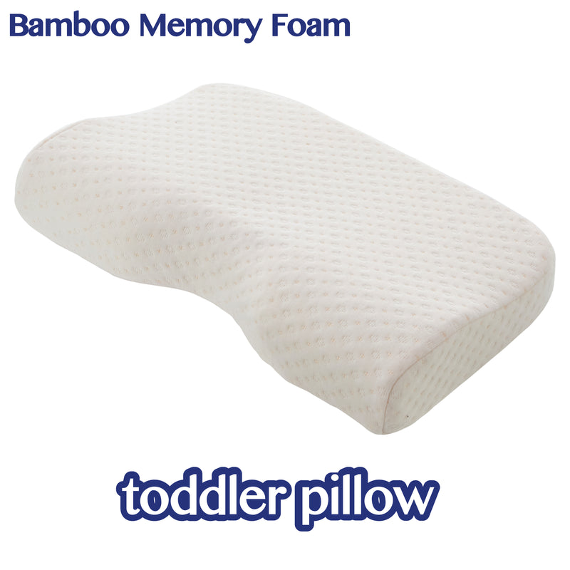 Toddler Pillow Kids Pillow Organic Cotton Cover Memory Foam Pillow
